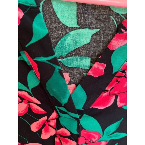 Talbot's Woman Floral V Neck Summer Top/Tunic- 2X - Picture 4 of 6